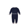 Boy's Girl Knitted Jacquard Buttoned Baby Romper